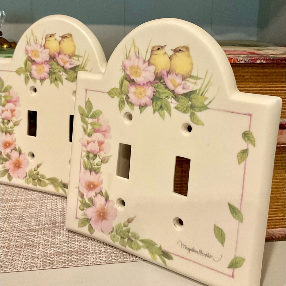 Hallmark Floral Light Switch Cover with Birds
